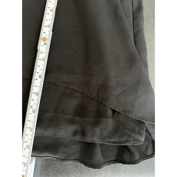 Ann Taylor Womens Black Sleeveless Layered Tank Blouse Rayon Size Small - Picture 7 of 9